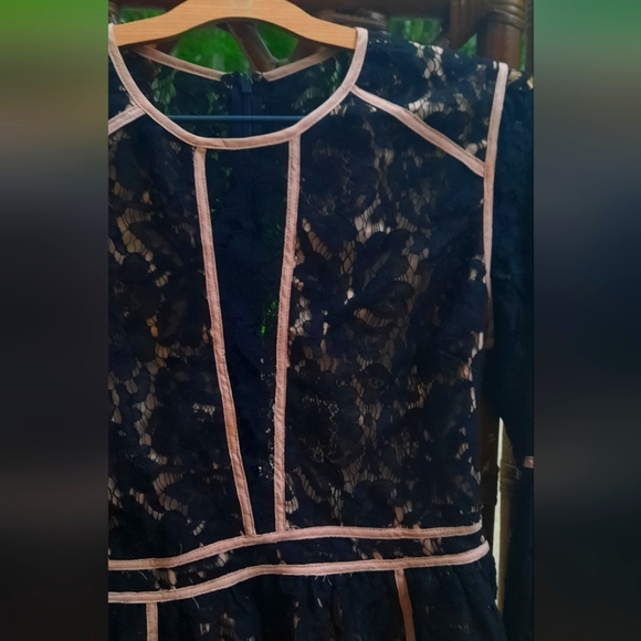 🍀3/15 DO + BE Black Lace Blouse - Picture 2 of 9